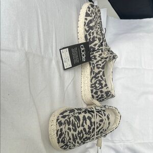 Hey Dude Black and White Patterned Shoes